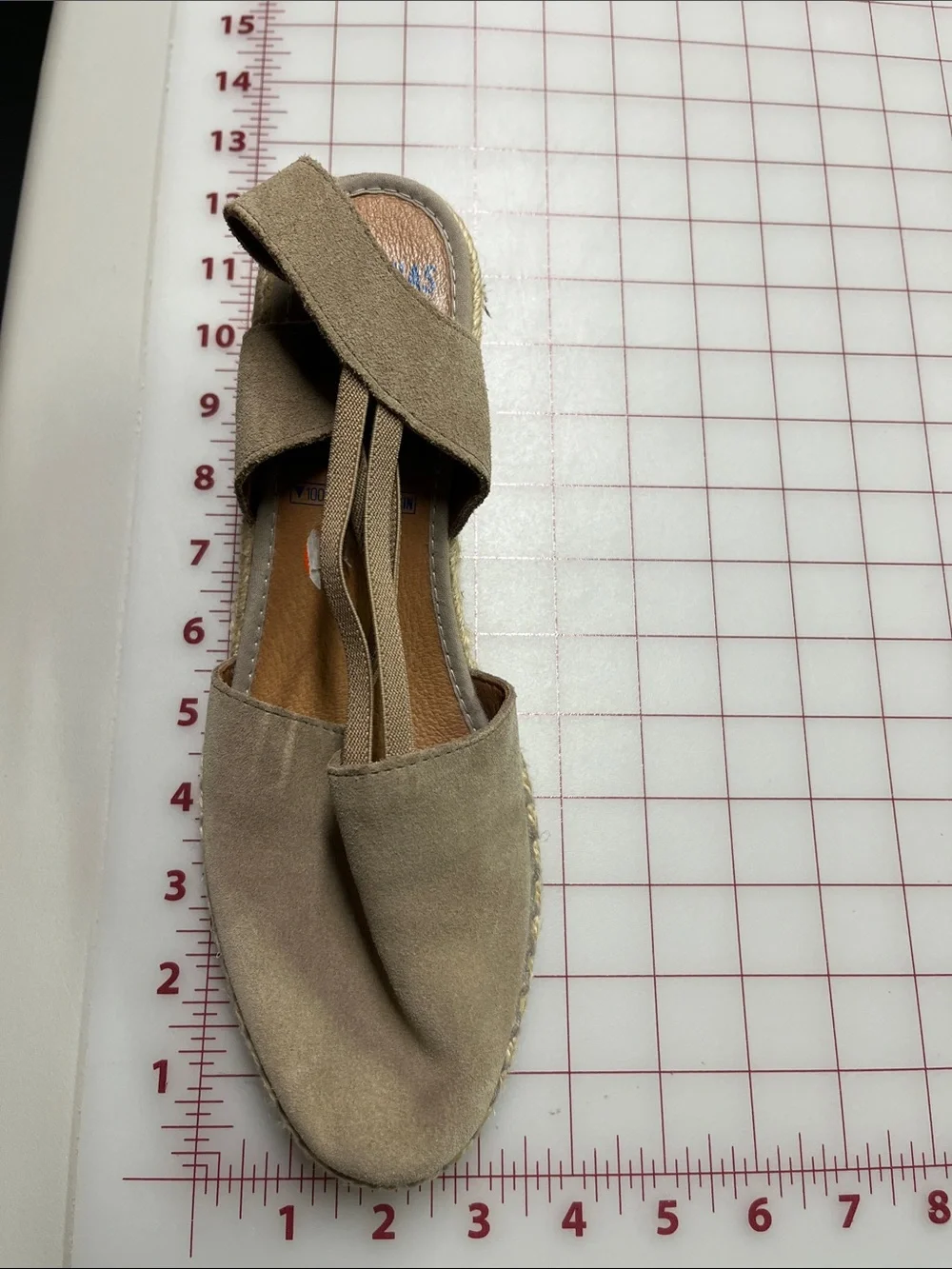 VERBENAS Casual Summer Beach Made in Spain Raffia 2.5 Wedge Tan Espadrilles SZ 8